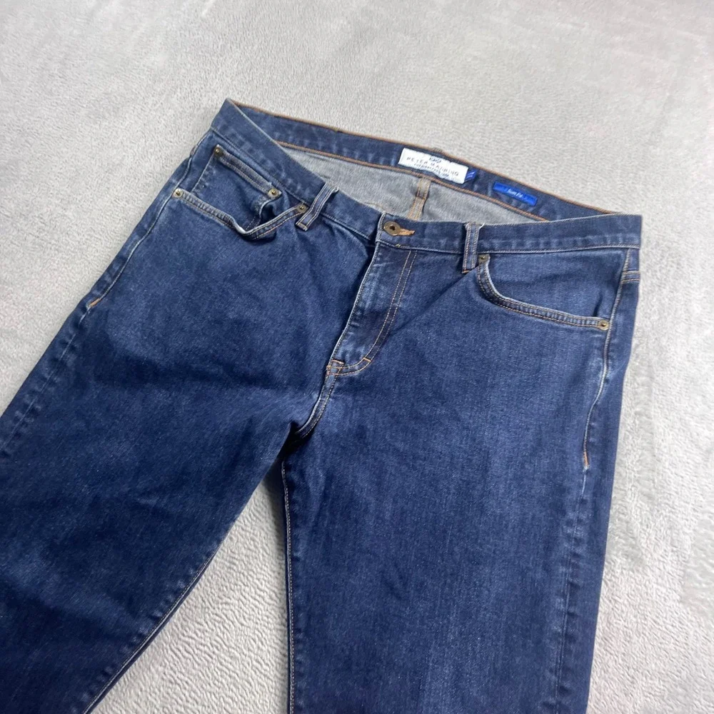 Peter Manning Five Eight New York Slim Fit Jeans Mens‎ 34W 28L Dark Wash Blue